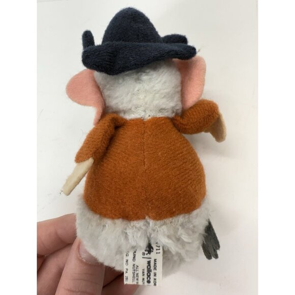 Vintage 1978 Wallace Berrie Sheriff Western Mouse Plush 5” Tall Nutshell Rare - Picture 4 of 12